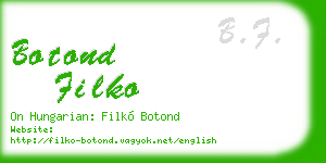 botond filko business card